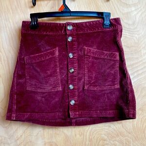 American eagle womens corduroy hi-rise Aline skirt size 4